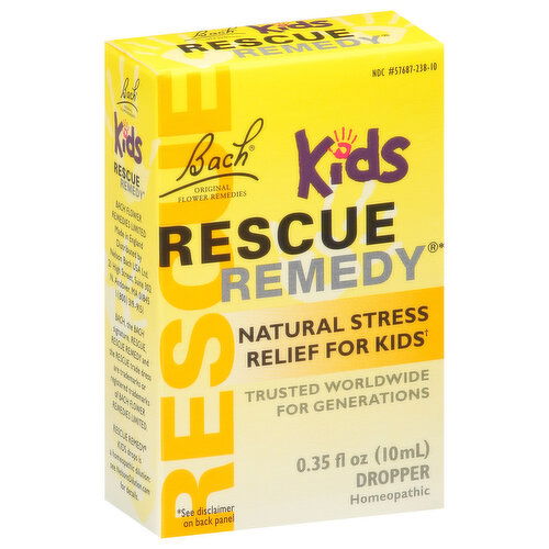 Bach Original Flower Remedies Stress Relief for Kids, Natural, Kids, Dropper