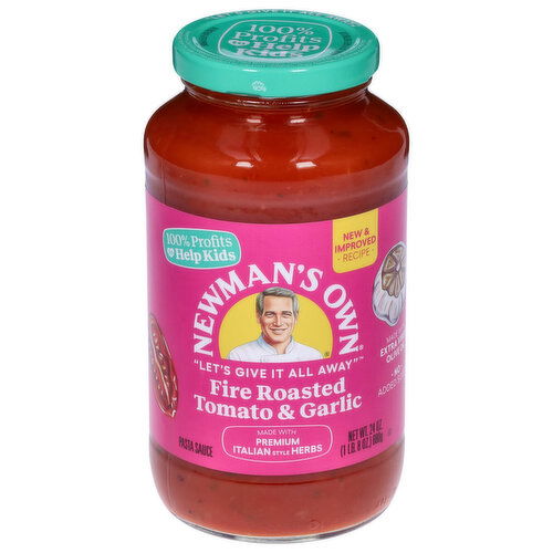 Newman's Own Pasta Sauce, Fire Roasted Tomato & Garlic