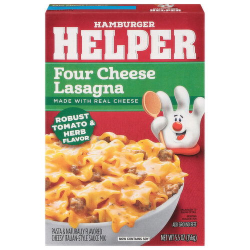 Hamburger Helper Four Cheese Lasagna, Robust Tomato & Herb Flavor