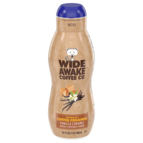 Wide Awake Coffee Co. Coffee Creamer, Nondairy, Vanilla Caramel