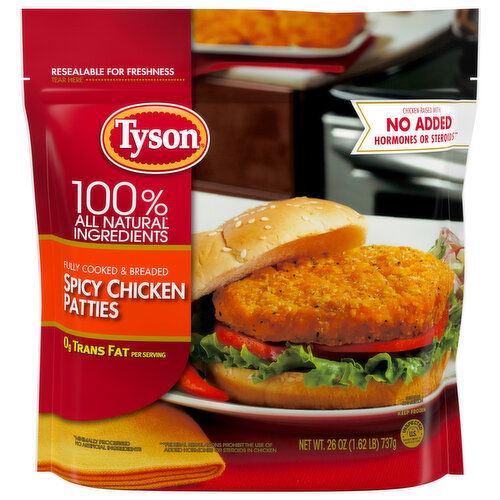 Tyson Chicken Patties, Spicy