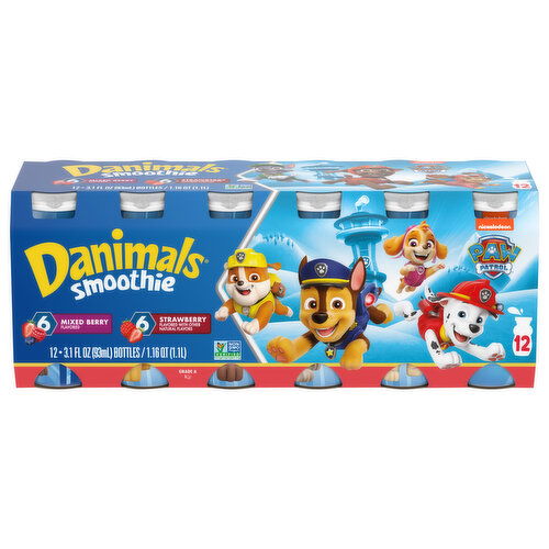 Danimals Smoothie, Mixed Berry/Strawberry, Paw Patrol