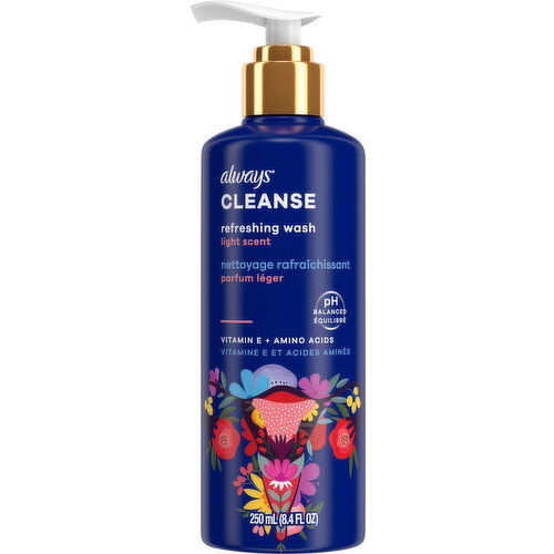 Always Refreshing Wash, Cleanse, Light Scent