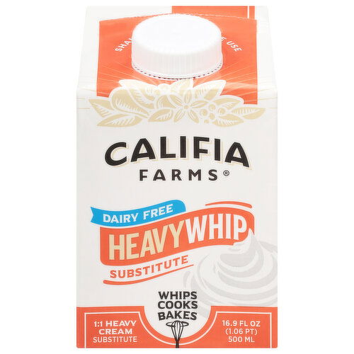 Califia Farms Heavy Whip Substitute, Dairy Free