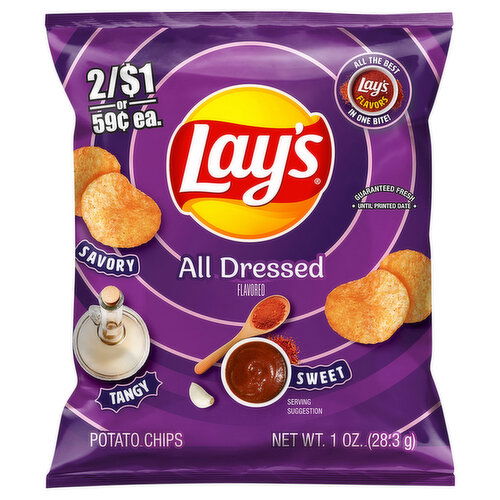 Lay's Potato Chips, All Dressed Flavored