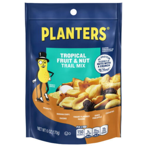 Planters Trail Mix, Tropical Fruit & Nut