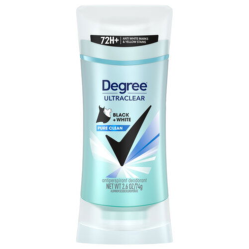 Degree Antiperspirant Deodorant, Pure Clean, Black + White