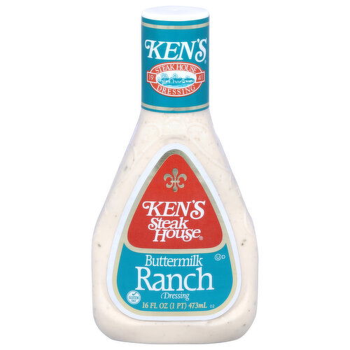 Ken's Steak House Gluten Free Buttermilk Ranch Dressing - 16 Fluid Ounce