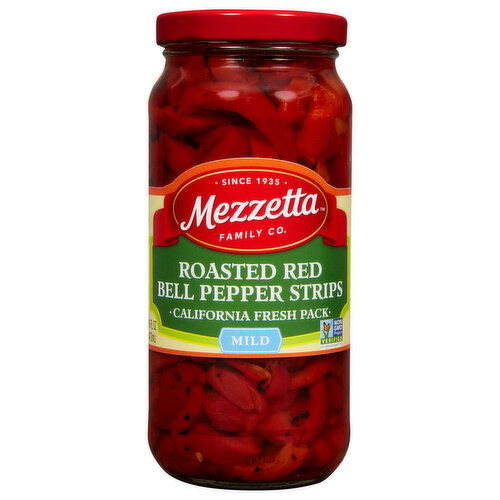 Mezzetta Bell Pepper Strips, Roasted Red, Mild