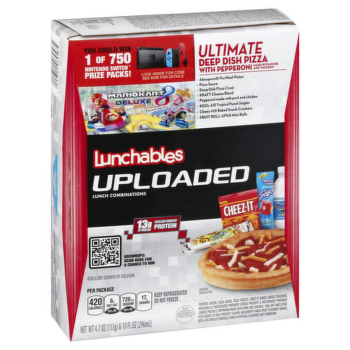 Lunchables Lunch Combinations, Ultimate Deep Dish Pizza with Pepperoni, Uploaded