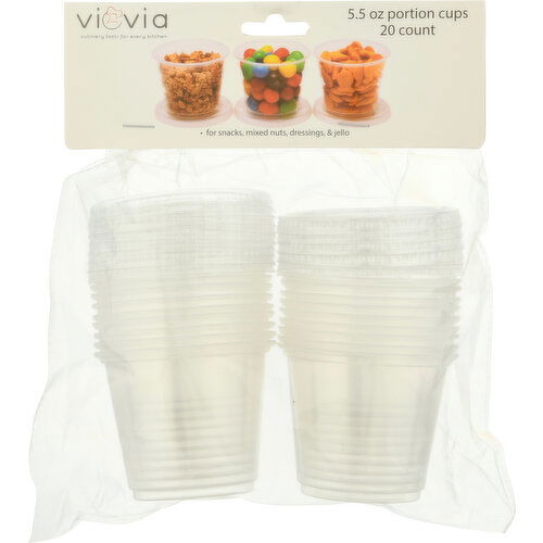 Viovia Portion Cups, 5.5 Ounce