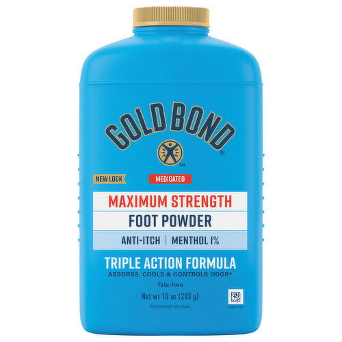 Gold Bond Foot Powder, Maximum Strength, Medicated