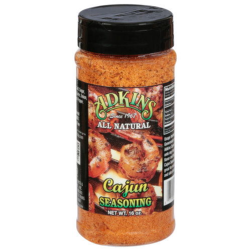 Adkins Seasoning, Cajun, All Natural