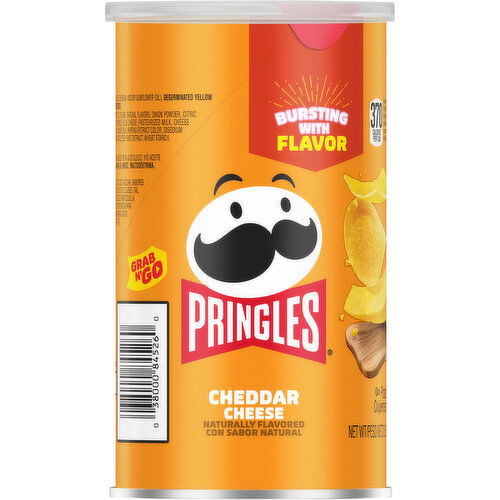 Pringles Potato Crisps, Chedder Cheese, Grab N' Go