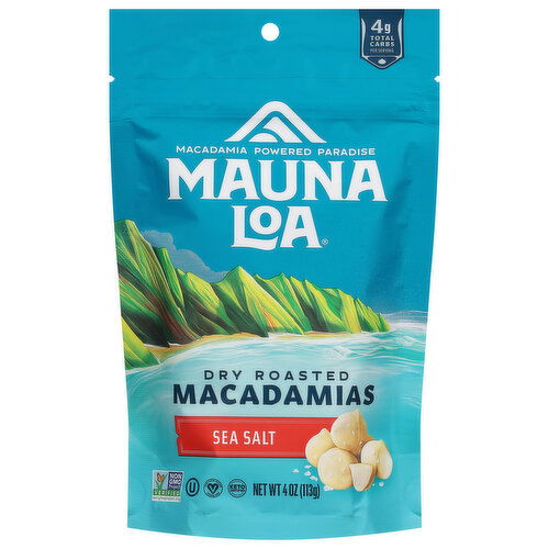 Mauna Loa Macadamias, Sea Salt, Dry Roasted