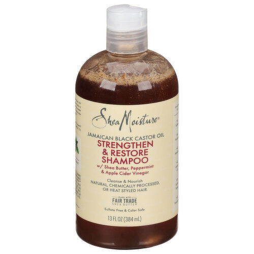 Shea Moisture Shampoo, Strengthen & Restore, Jamaican Black Castor Oil