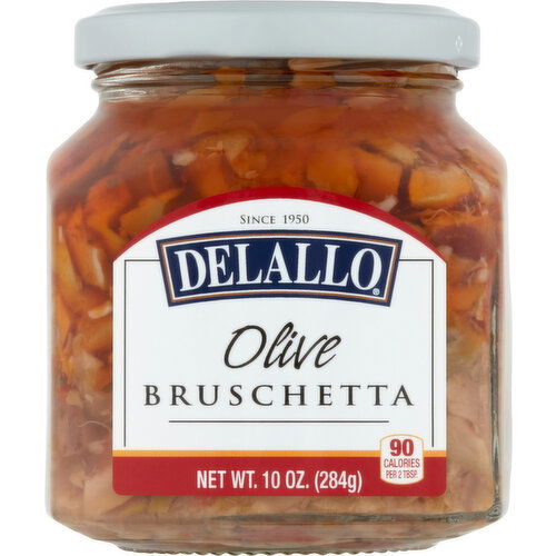 Delallo Bruschetta, Olive - 10 Ounce