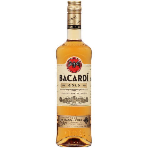 Bacardi Gold Rum, 750 ml    