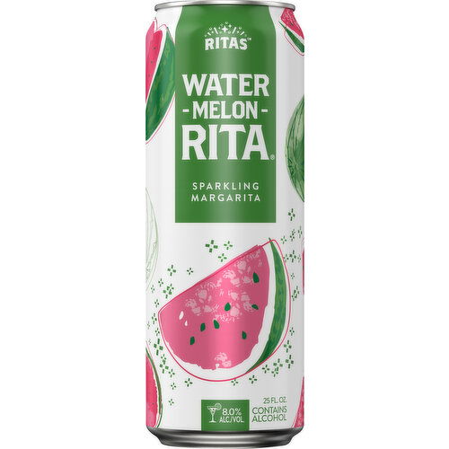 Ritas Sparkling Margarita, Water-Melon-Rita