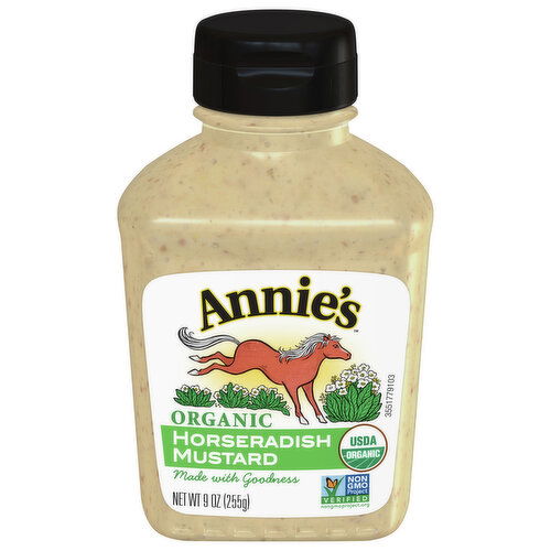 Annie's Mustard, Organic, Horseradish