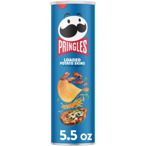 Pringles Potato Crisps Chips, Loaded Potato Skins - 5.5 Ounce