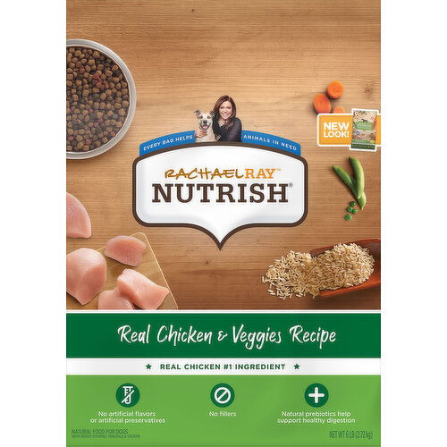 Rachael Ray Nutrish Dog Food, Real Chicken & Veggies Recipe