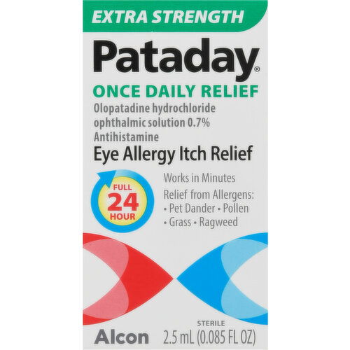 Pataday Eye Allergy Itch Relief, Extra Strength, For Ages 2 and Older