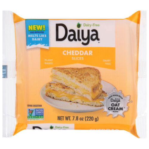 Daiya Cheese Slices, Dairy-Free, Cheddar