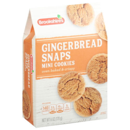 Brookshire's Crispy Ginger Snaps Mini Cookies