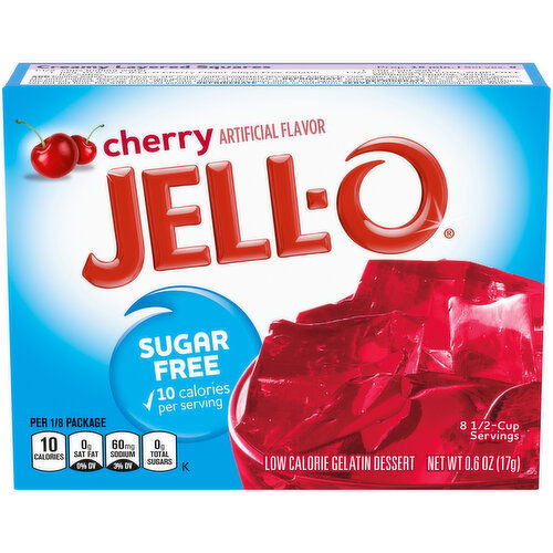 Jell-o Sugar Free Cherry Gelatin Mix