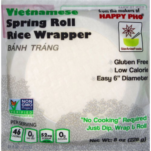 Star Anise Foods Rice Wrapper, Spring Roll, Vietnamese