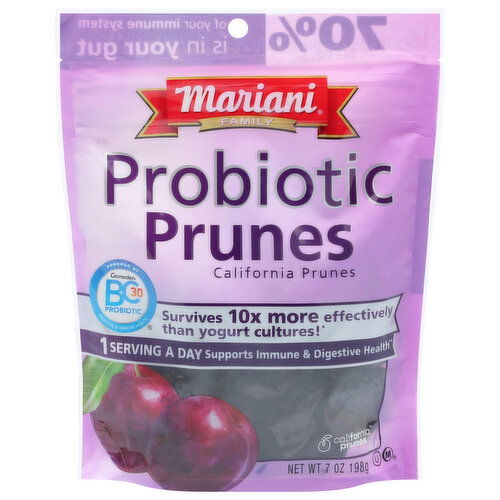 Mariani Prunes, California, Probiotic