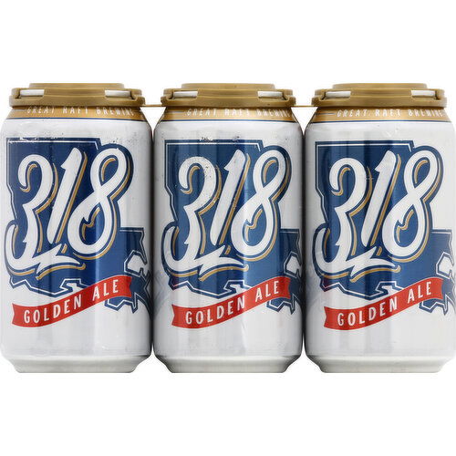 318 Beer, Golden Ale, 6 Pack