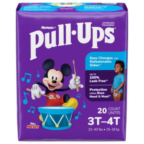 Pull-Ups Training Pants, Disney Junior Mickey, 3T-4T (32-40 lbs)