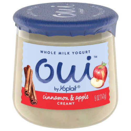 Oui Whole Milk Creamy Cinnamon & Apple Yogurt - 5 Ounce