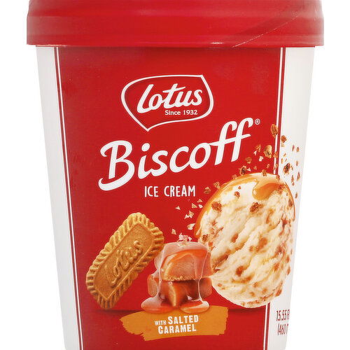 Lotus Ice Cream, with Salted Caramel