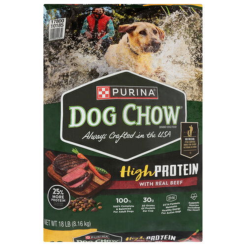 Dog Chow Dog Food, with Real Beef, High Protein