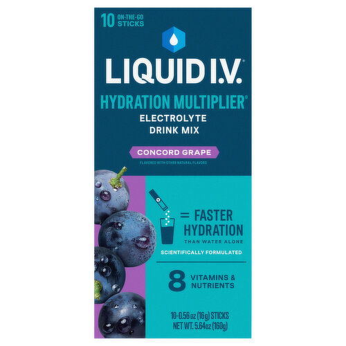 Liquid I.V. Concord Grape Electrolyte Drink Mix - 10 Each