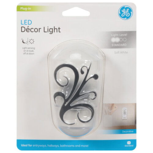 GE Decor Light, Plug-In, LED, Standard, Soft White - 1 Each