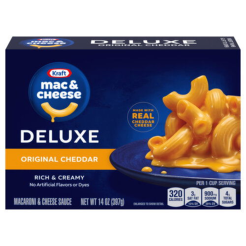Kraft Deluxe Rich & Creamy Original Cheddar Mac & Cheese - 14 Ounce