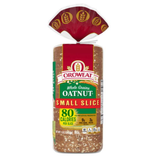 Oroweat Whole Grains Small Slice Oatnut Bread - 18 Ounce
