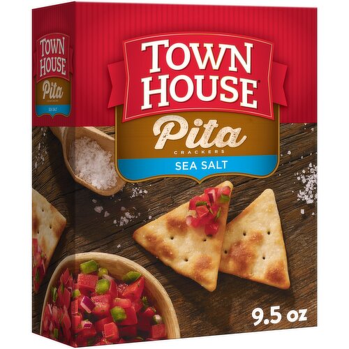 Town House Oven Baked Crackers, Sea Salt - 9.5 Ounce