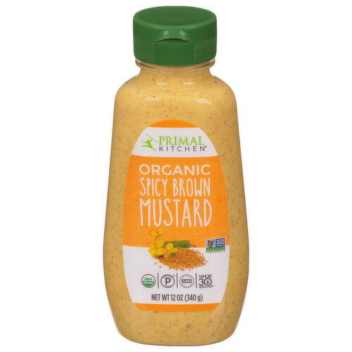 Primal Kitchen Mustard, Organic, Spicy Brown