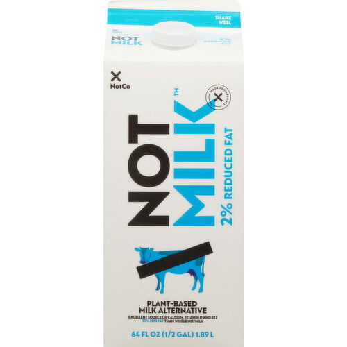 Not Milk Milk Alternative, 2% Reduced Fat, Plant-Based