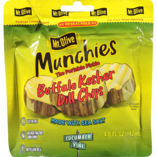 Mt Olive Pickles, Buffalo Kosher Dill Chips