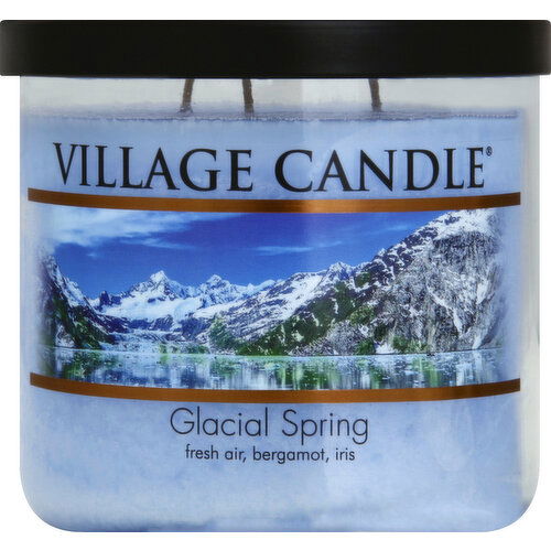 Village Candle Candle, Glacial Spring, Glass Cylinder