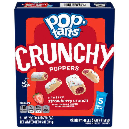 Pop-Tarts Crunchy Poppers, Frosted Strawberry Crunch