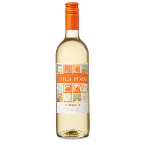 Villa Pozzi Moscato Italy White Wine, 750 ml    