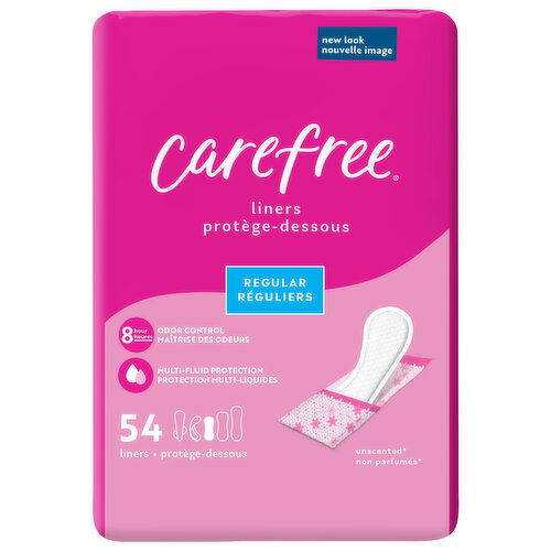 Carefree Liners, Regular, Unscented