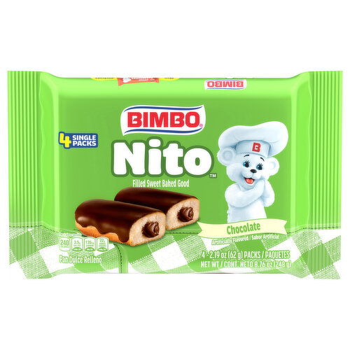 Bimbo Filled Chocolate Sweet Baked Good - 4 Each